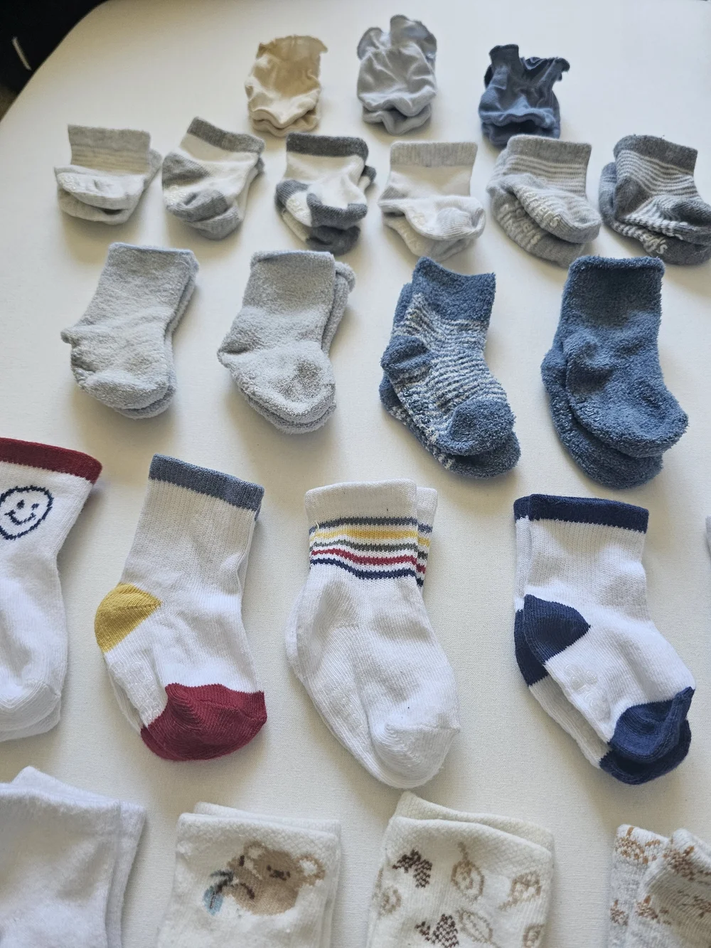 Newborn/3M Baby Socks in color and neutrals